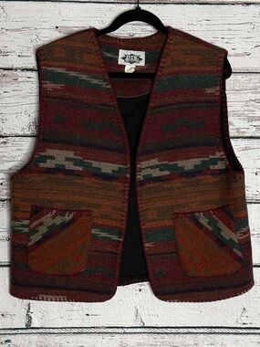 Ride vintage Southwestern Patterned wool blend Vest
